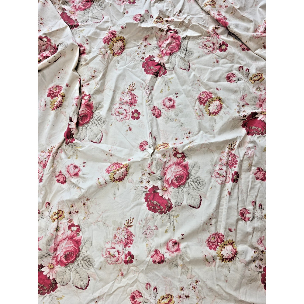 Waverlt Rose Garden twin Fitted Sheet Vtg Cottage Shabby Chic Grannycore